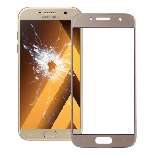 iPartsAcheter pour Samsung Galaxy A5 (2017) / A520 Lentille extérieure en verre (or) SI52JL885-36