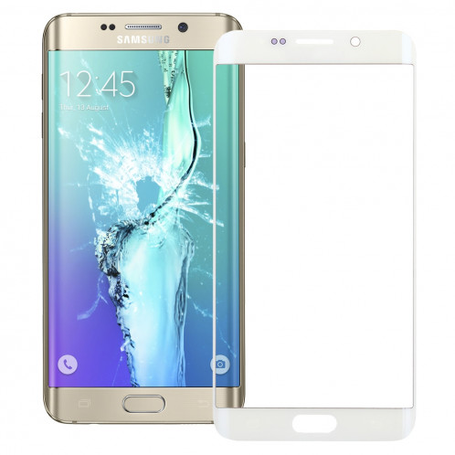 iPartsAcheter pour objectif Samsung Galaxy S6 Edge + / G928 écran extérieur en verre (blanc) SI55WL1053-35