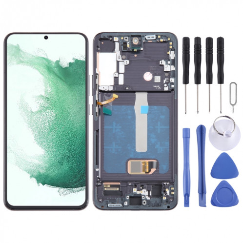 Pour Samsung Galaxy S22 + 5G SM-S906B OLED LCD écran numériseur assemblage complet avec cadre (noir) SH917B664-37