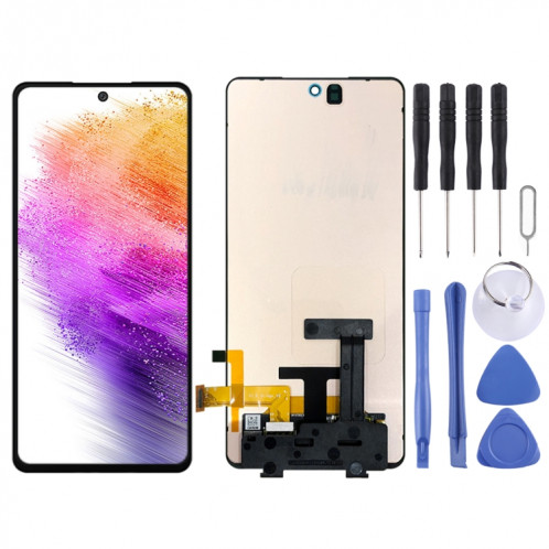 Écran LCD Super AMOLED d'origine pour Samsung Galaxy A73 avec assemblage complet du numériseur SH9175744-35