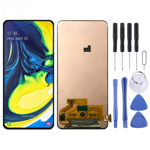 Écran LCD Super AMOLED d'origine pour Samsung Galaxy A80 avec assemblage complet du numériseur SH91761716-35