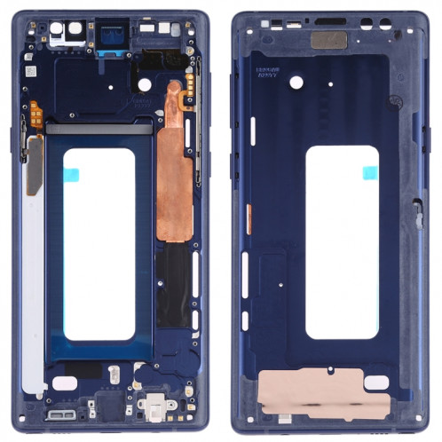 Pour Samsung Galaxy Note9 SM-N960F/DS, SM-N960U, SM-N9600/DS Plaque de cadre intermédiaire avec touches latérales (Bleu) SH394L1017-36
