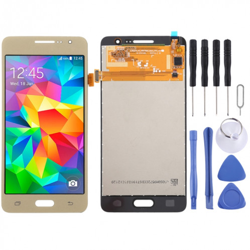 Écran LCD OEM pour Galaxy Grand Prime SM-G530F SM-G531F avec numériseur complet (or) SH00JL1006-36