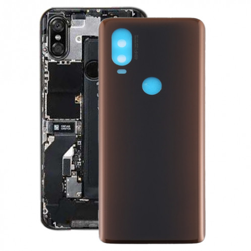 Cache Batterie pour Motorola Moto One Vision (Marron) SH81ZL1424-36