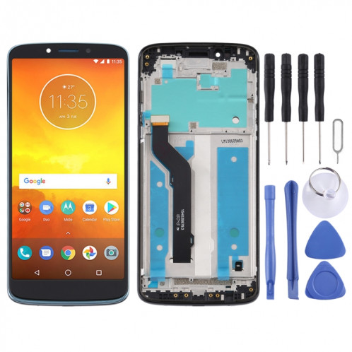 Ecran LCD et numériseur complet avec cadre pour Motorola Moto E5 Plus (noir) SH04BL1399-36