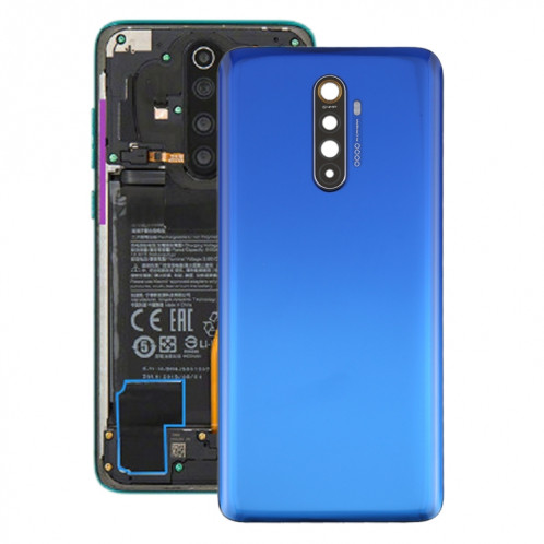 Cache arrière de batterie d'origine avec cache d'objectif de caméra pour OPPO Realme X2 Pro (bleu) SH83LL982-36