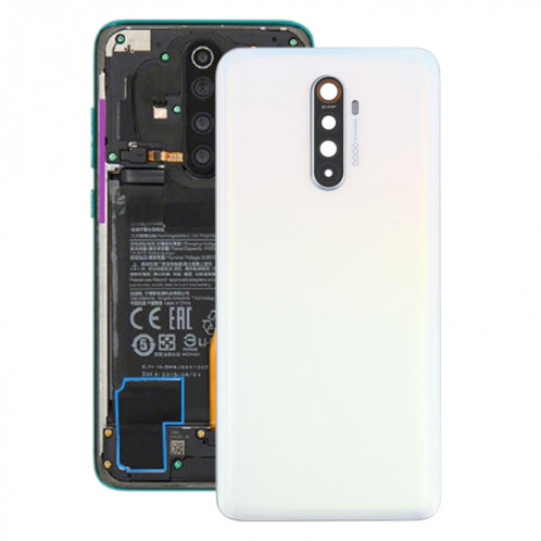 Cache arrière de batterie d'origine avec cache d'objectif de caméra pour OPPO Realme X2 Pro (blanc) SH83WL1196-36