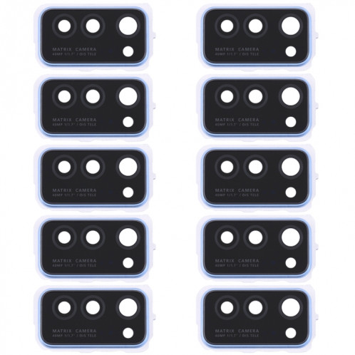 Couvercle d'objectif de caméra 10 PCS pour Huawei Honor V30 (Bleu) SH207L1842-35