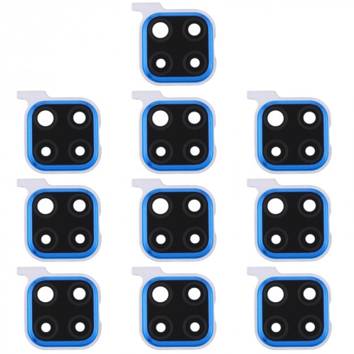 Couvercle d'objectif de caméra 10 PCS pour Huawei Nova 5i Pro (bleu) SH208L310-35