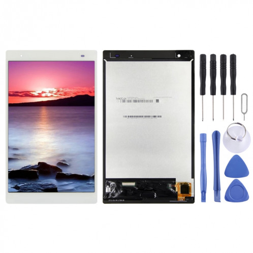Écran LCD OEM pour Lenovo Tab 4 Plus 8704X TB-8704V TB-8704X TB-8704F TB-8704N TB-8704L avec numériseur complet (Blanc) SH258W1543-36