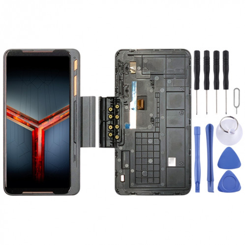 Écran LCD d'extension de jeu et numériseur complet pour Asus ROG Phone II ZS660KL (noir) SH498B1685-36