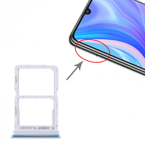 Plateau Carte SIM + Plateau Carte NM pour Huawei Y8p (Twilight) SH94JS483-34