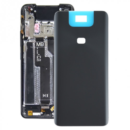 Cache arrière de la batterie en verre pour Asus Zenfone 6 ZS630KL (Jet Black) SH7JBL1148-36