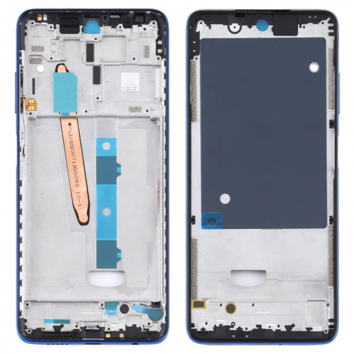 Boîtier avant plaque de lunette de cadre LCD pour Xiaomi Poco X3 / Poco X3 NFC M2007J20CG / M2007J20CT (bleu) SH954L1217-36
