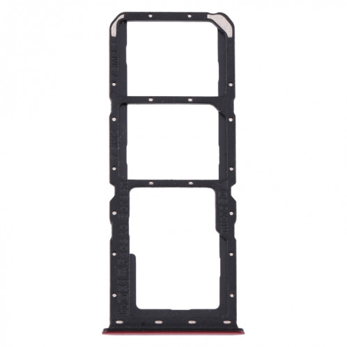 Pour OPPO A91/F15/Reno3 4G/Reno3 Youth CPH2001 CPH2021 PCPM00 plateau de carte SIM + plateau de carte SIM + plateau de carte Micro SD (rouge) SH082R1545-34