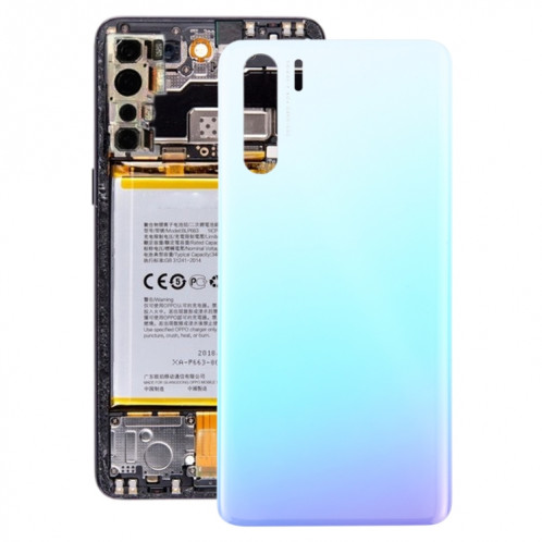 Pour OPPO A91/F15 PCPM00 CPH2001 CPH2021 Couvercle arrière de la batterie (bleu bébé) SH5TTL816-36