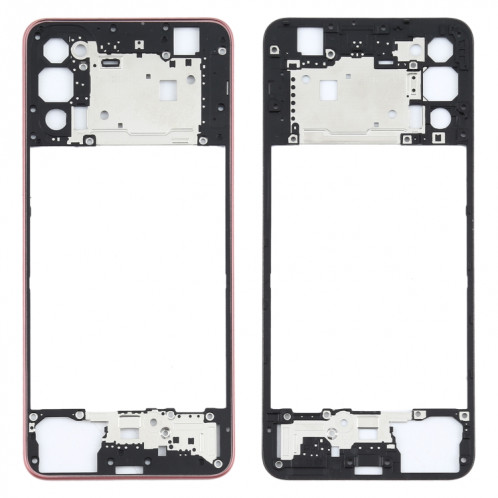 Pour OPPO Reno4 5G / Reno4 4G CPH2113 PDPM00 PDPT00 CPH2091 Cadre de boîtier arrière (noir) SH180B246-36