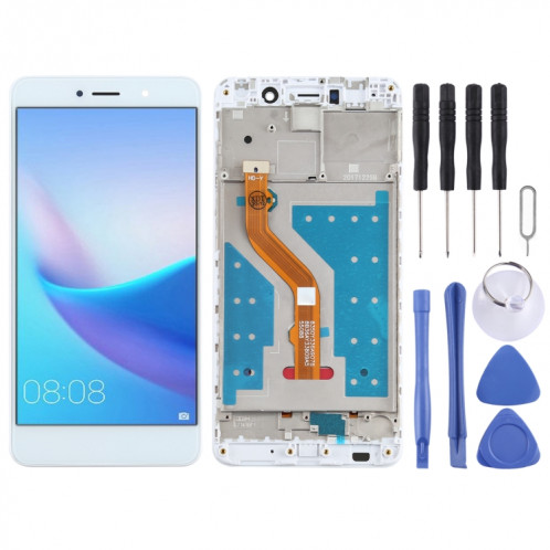 Écran LCD et numériseur complet avec cadre pour Huawei Enjoy 7 Plus / Y7 Prime (blanc) SH286W1263-36