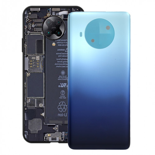 Couvercle arrière de la batterie d'origine pour Xiaomi MI 10T Lite 5G / mi 10i 5G M2007J17G M2007J17I (bleu) SH72LL293-36