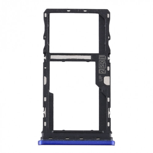 Plateau de la carte SIM + plateau de la carte SIM / plateau de la carte Micro SD pour Motorola Moto G9 Play / Moto G9 (Inde) (bleu) SH411L875-34