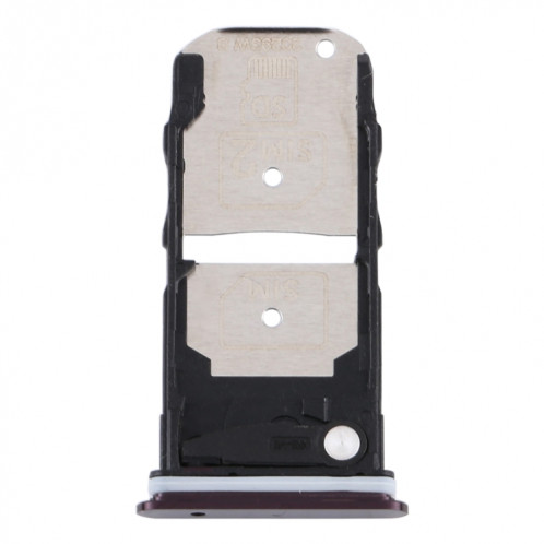 Plateau de la carte SIM + plateau de la carte SIM / plateau de la carte Micro SD pour Motorola Edge XT2063-3 (violet) SH478P585-34