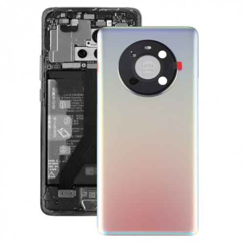 Couvercle arrière de la batterie d'origine avec couvercle de la lentille de caméra pour Huawei Mate 40 SH14SL255-36