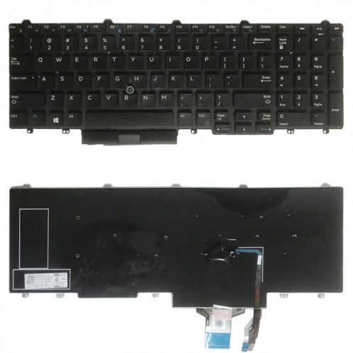 Version américaine Clavier pour Dell Latitude E5550 5570 5580 5590 Precision 3510 3520 3530 7510 7520 7530 7710 7720 SH1687302-35