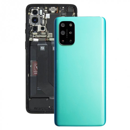 Pour le couvercle arrière de la batterie OnePlus 8T + 5G avec le couvercle de l'objectif de l'appareil photo (vert) SH64GL468-34