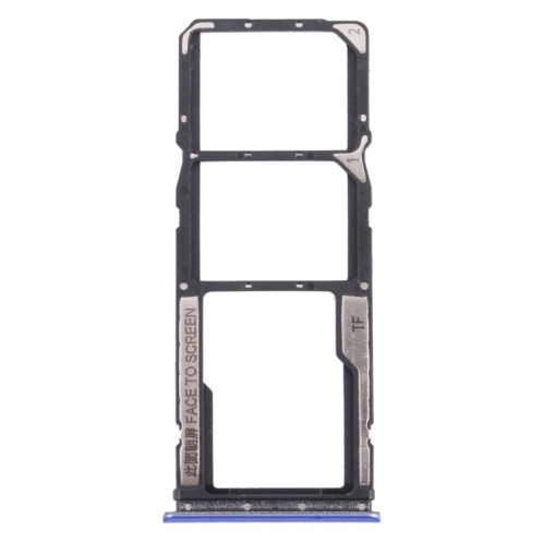 Plateau de carte SIM + plateau de carte SIM + plateau de carte micro SD pour Xiaomi Poco M3 M2010J19CG M2010J19CI (Bleu) SH910L376-34