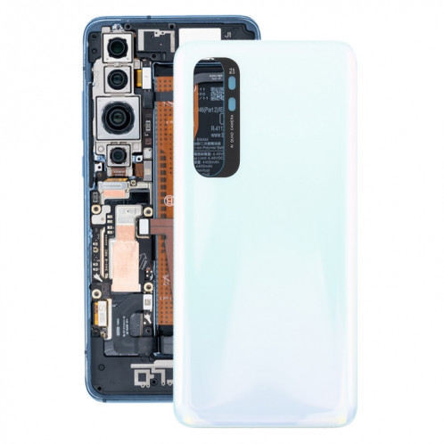 Couverture arrière de la batterie d'origine pour Xiaomi MI Note 10 Lite M2002F4LG M1910F4G (Blanc) SH12WL1836-36