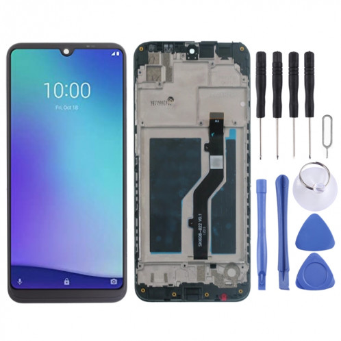 Écran LCD OEM pour ZTE Blade A5 2020 Ensemble complet de numériseur avec cadre (noir) SH973B1822-34