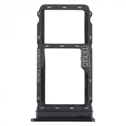 Plateau de carte SIM + plateau de cartes Micro SD pour Motorola Moto G8 Plus XT2019 XT2019-2 (Noir) SH022B840-34