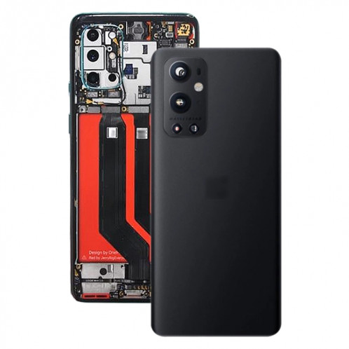 Pour le couvercle arrière de la batterie OnePlus 9 Pro avec objectif d'appareil photo (noir) SH116B969-35