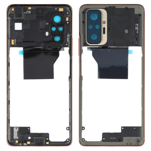 Plaque de lunette de cadre moyen pour Xiaomi Redmi Note 10 Pro MAX / REDMI NOTE 10 PRO / REDMI NOTE 10 PRO (INDE) M2101K6P M2101K6G M2101K6I (Gold) SH194J983-37
