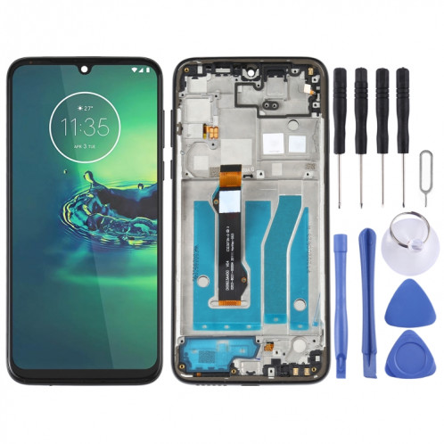 Écran LCD et numériseur Assemblage complet avec cadre pour Motorola Moto G8 Plus XT2019 XT2019-2 (Noir) SH204B1795-37