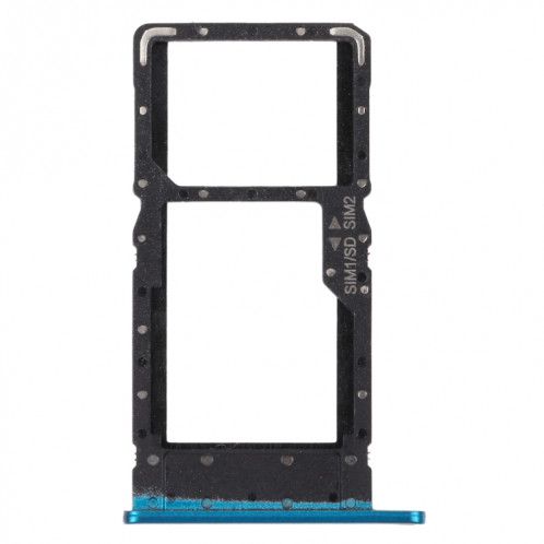 Plateau de carte SIM + plateau de carte SIM / plateau de carte micro SD pour Huawei Maimang 9 (Bleu) SH220L312-34