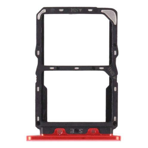 Plateau de carte SIM + Bac de carte NM pour Huawei Nova 5 Pro (rouge) SH241R1020-34