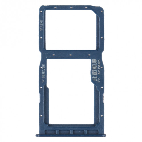 Plateau de carte SIM + plateau de carte SIM / plateau de carte micro SD pour Huawei Nova 4e (Bleu) SH244L1513-34