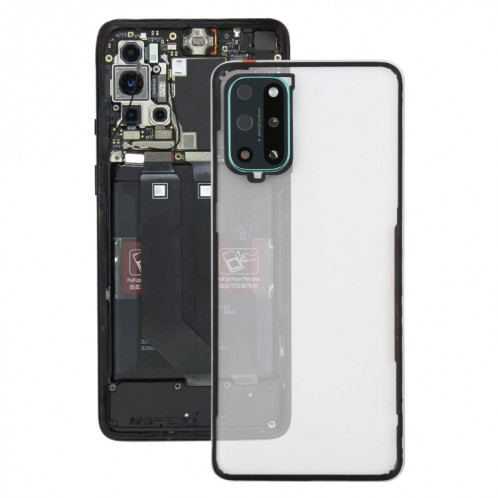 Pour le couvercle arrière de la batterie OnePlus 8T avec objectif d'appareil photo (transparent) SH51TL1970-37