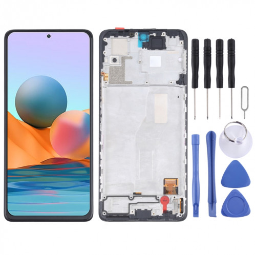 Matériau OLED Écran LCD et numériseur Assemblage complet avec cadre pour Xiaomi Redmi NOTE 10 PRO / REDMI NOTE 10 PRO (INDE) / REDMI NOTE 10 PRO Max (4G) M2101K6G M2101K6R M2101K6P M2101K6I SH26431155-37