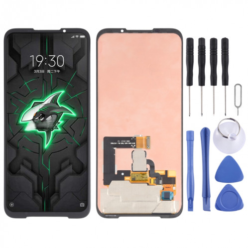 Matière amolée originale écran LCD et numériseur Assemblage complet de Xiaomi Black Shark 3 Pro SH2658558-37