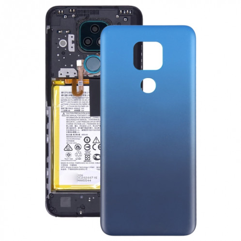 Couverture arrière de la batterie pour Motorola Moto G Play (2021) (Bleu) SH785L1265-36