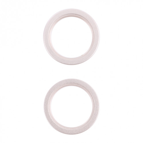 2 PCS Caméra arrière Verre Lentille en métal à l'extérieur Bague cerceau de protection pour iPhone 13 (blanc) SH29961986-34