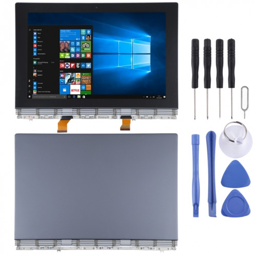 Écran LCD OEM pour Lenovo YOGA Book YB1-X91 YB1-X91L YB1-X91F Assemblage complet du numériseur avec cadre (Gris) SH99HL1712-36