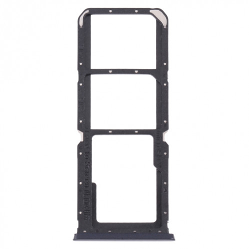 Pour OPPO A54 CPH2239 / A55 4G Plateau de carte SIM + Plateau de carte SIM + Plateau de carte Micro SD (Noir) SH027B1356-34