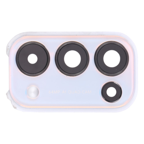 Pour OPPO Reno5 5G PEGM00, PEGT00, CPH2145 Couvercle d'objectif de caméra (Blanc) SH062W647-34