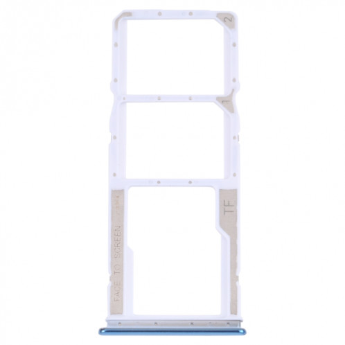Plateau de carte SIM + plateau de carte SIM + plateau de carte Micro SD pour Xiaomi Redmi Note 10 4G / Redmi Note 10S M2101K7AI, M2101K7AG, M2101K7BG, M2101K7BI, M2101K7BNY, M2101K7BLY (Bleu) SH069L268-34