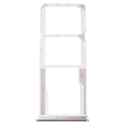 Plateau de carte SIM + plateau de carte SIM + plateau de carte micro SD pour Xiaomi Redmi Note 10 4G / Redmi Note 10S M2101K7AI, M2101K7AG, M2101K7BG, M2101K7BI, M2101K7BLY (Blanc) SH069W286-34