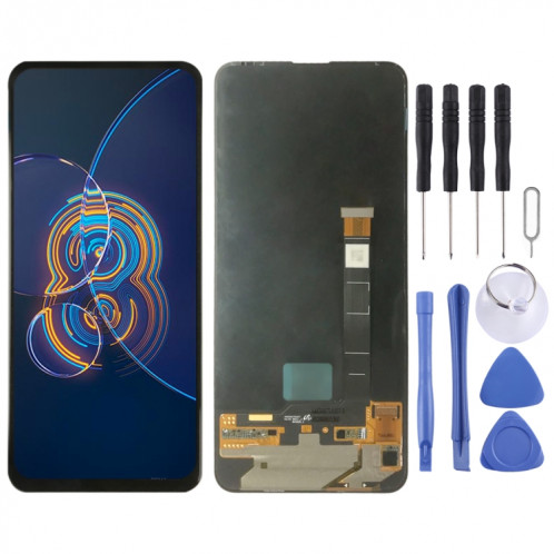 Écran à écran LCD AMOLED et numériseur Assemblage complet de Asus Zenfone 8 Flip ZS672ks (Noir) SH243B1261-37