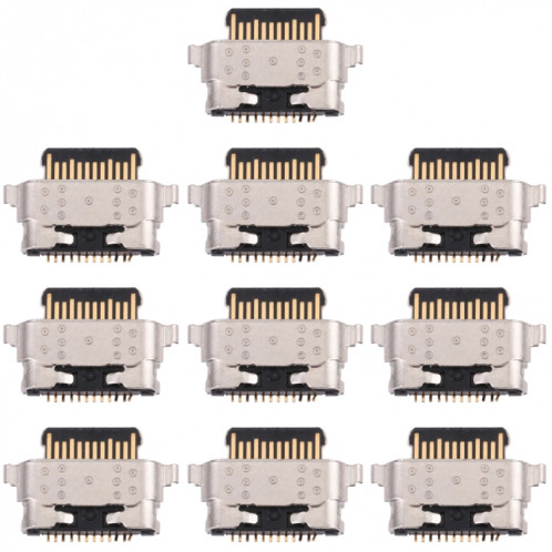 10 PCS Connecteur de port de charge pour Motorola One Vision / Moto P50 XT1970-1 SH33651539-34